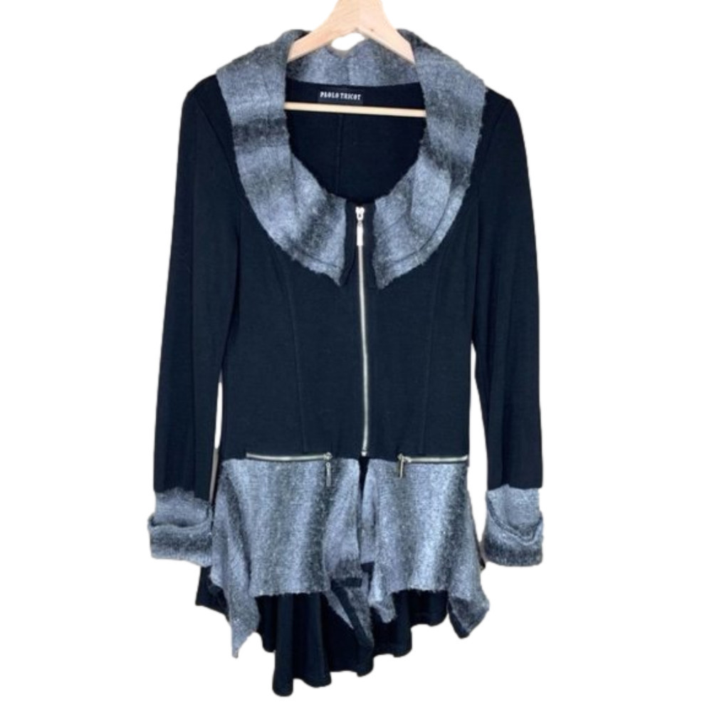Paolo Tricot  Zippered Sweater Jacket